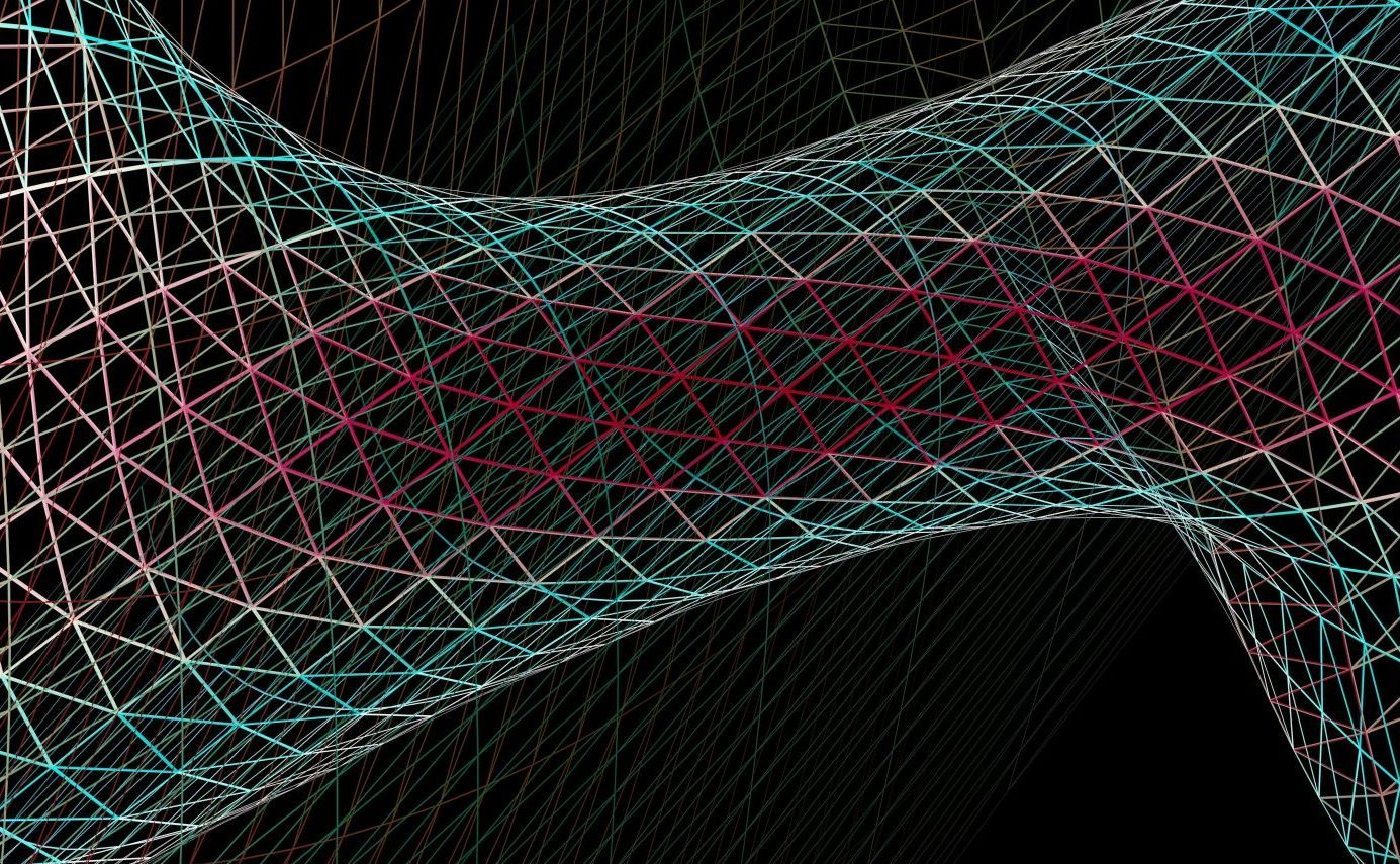 a computer generated image of lines and curves